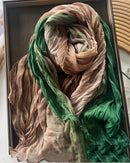 Pleated Long Scarf Shawl