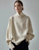 Cashmere Turtleneck Loose Sweater