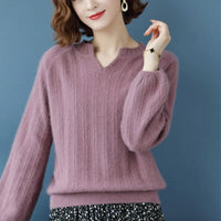 Mink Cashmere Knitted Pullover