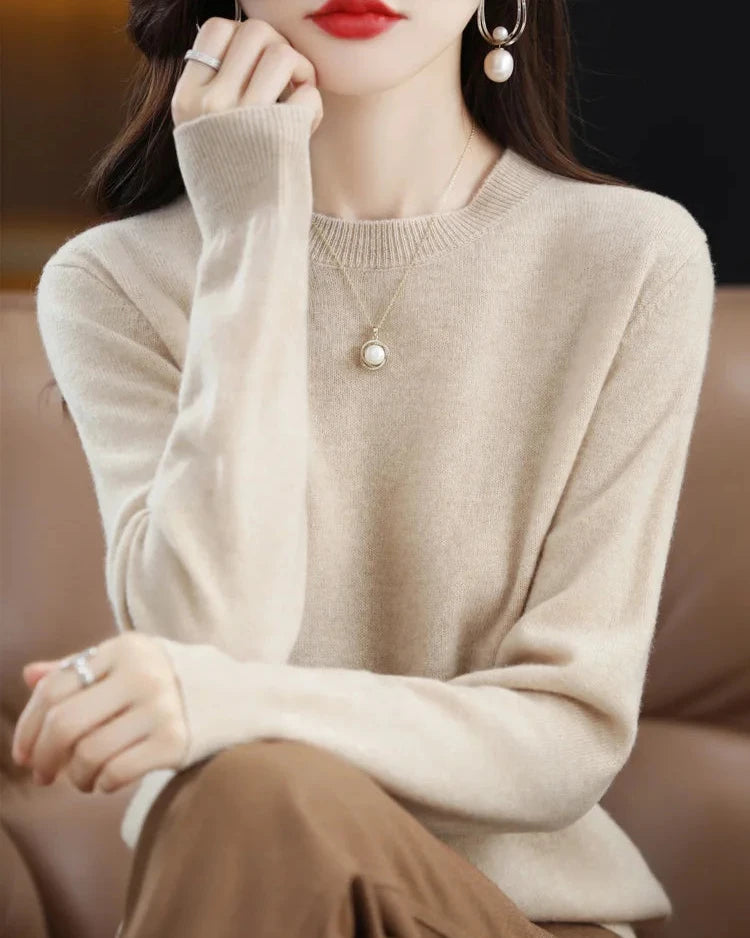 Merino Wool Round Neck Sweater