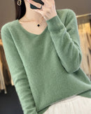 Merino Wool V-Neck Sweater