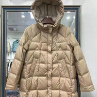 Hooded Long White Duck Down Coat
