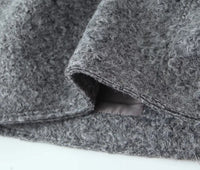 Vintage Gray Cropped Short Coat