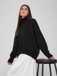 Turtleneck Oversized Pullover Sweater