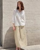 New V-Neck Drawstring Lightweight Shirt