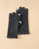 Cashmere Simple Knit Thermal Gloves