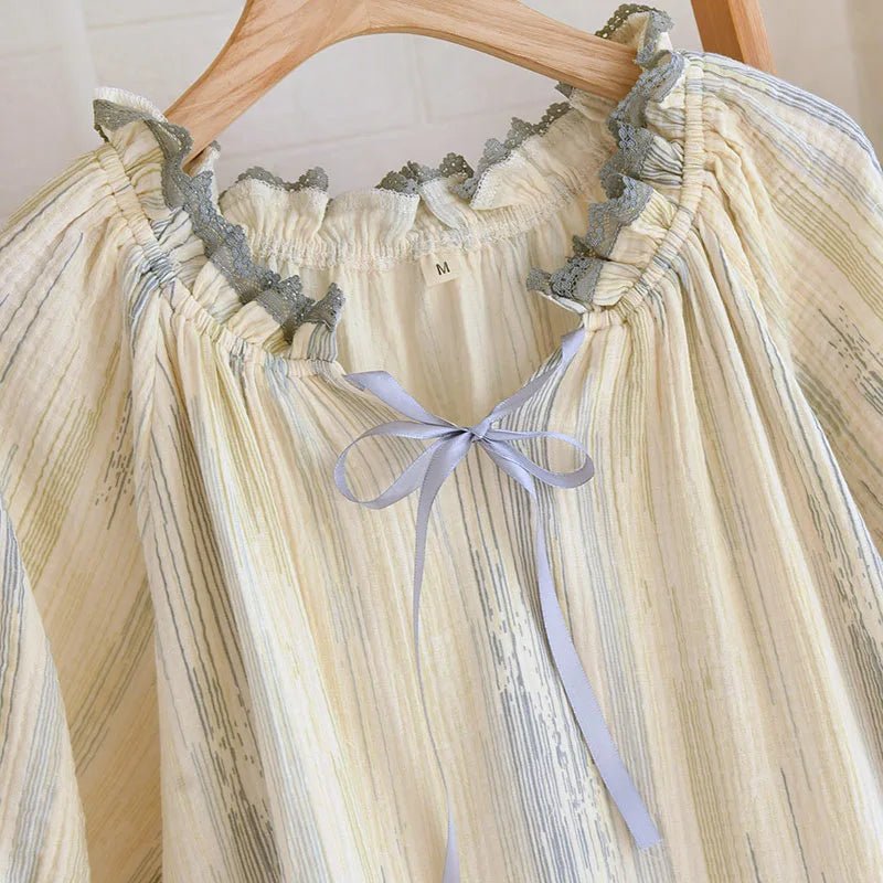 Oversized Short Sleeve Cotton Nightgown