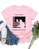 Fun Cat Print T-Shirt