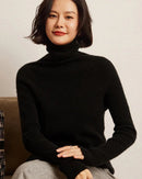 Soft Cashmere Turtleneck Slim-Fit Sweater