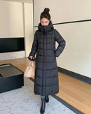 Long Hooded Quilted Puffer Coat