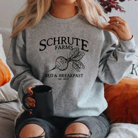 Schrute Farms Long Sleeve Pullover Sweatshirt