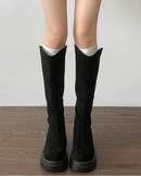 Stretch Knee-High Boots