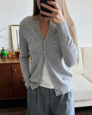 Women's Wool Button Knit Cardigan
