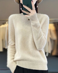 Extrafine Merino Wool Round-Neck Sweater