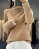 Seamless Merino Wool Turtleneck Sweater