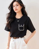 Relaxed-Fit Crew Neck Casual Tee