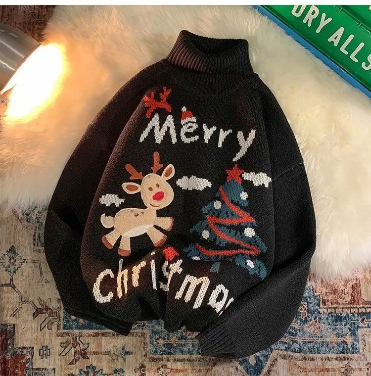 Turtleneck Christmas Sweater Ugly Sweater