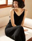 Cashmere V-Neck Slip Dress