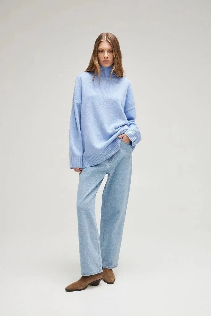 Oversized Casual Turtleneck Sweater