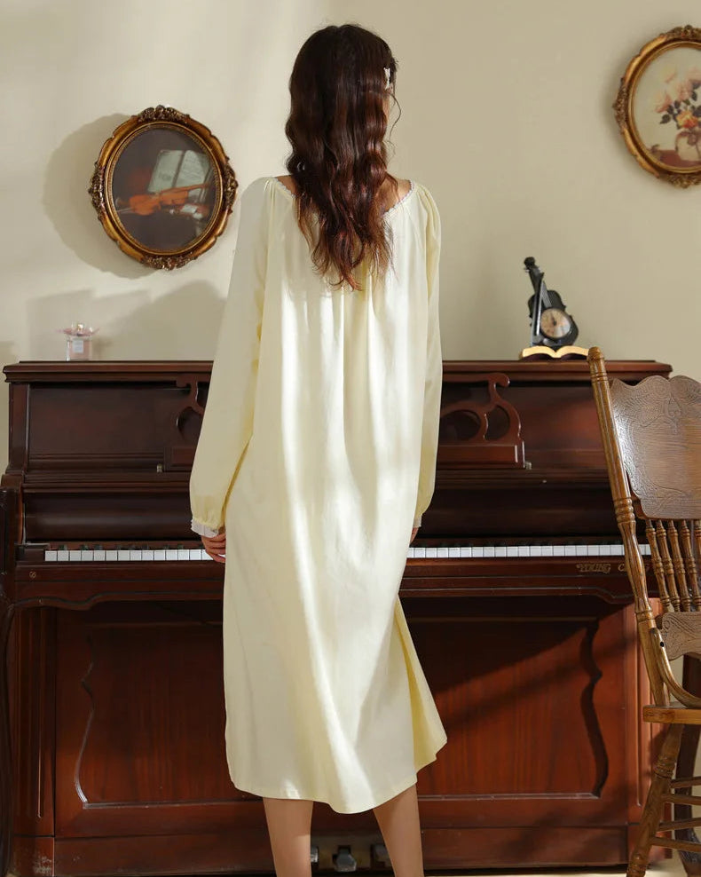 Cotton Round Neck Plus Size Nightdress