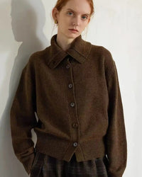 Heavyweight Single-Breasted Cashmere Turtleneck Cardigan