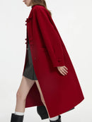New Chinese Style 100% Wool Long Coats