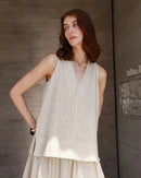 Stylish V-Neck Sleeveless Loose Camisole