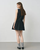 Sleeveless V-Neck Cotton Knit Dress