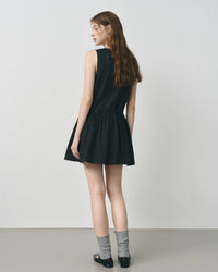 Sleeveless V-Neck Cotton Knit Dress