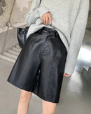 High-Waisted Wide-Leg Shorts