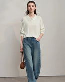 Versatile Collared Loose Pullover Sweater