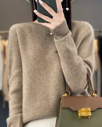Extrafine Merino Wool Round-Neck Sweater