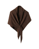 Wool Blend Oversized Triangle Wrap Shawl