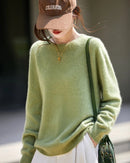 Loose-Fit Crewneck Pullover Sweater