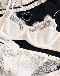 Lace Breathable Silk Comfortable Bra Set