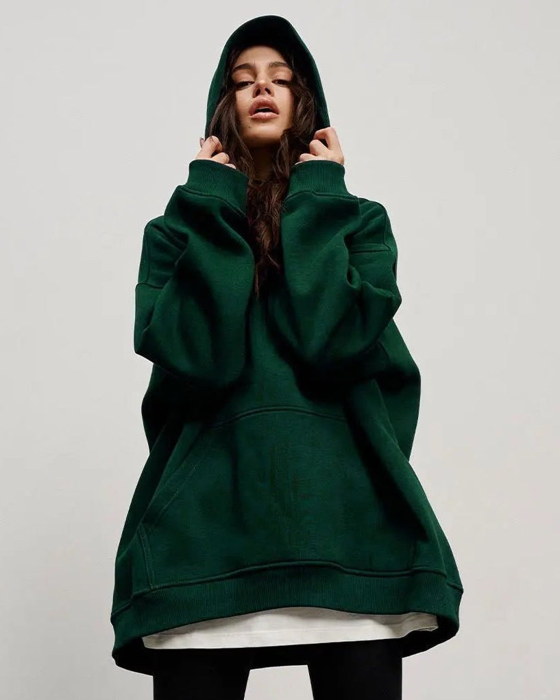 Fleece Oversized Hoodie Sweatshirt