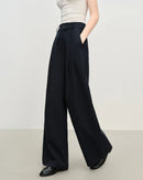 Retro Loose-Fitting Pleated Wide-Leg Casual Pants