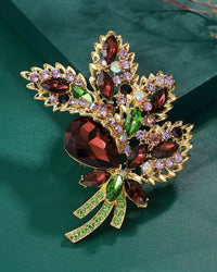 New Vintage Crystal Flower Brooch