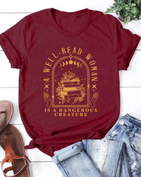 Literary Graphic Short Sleeve Tee