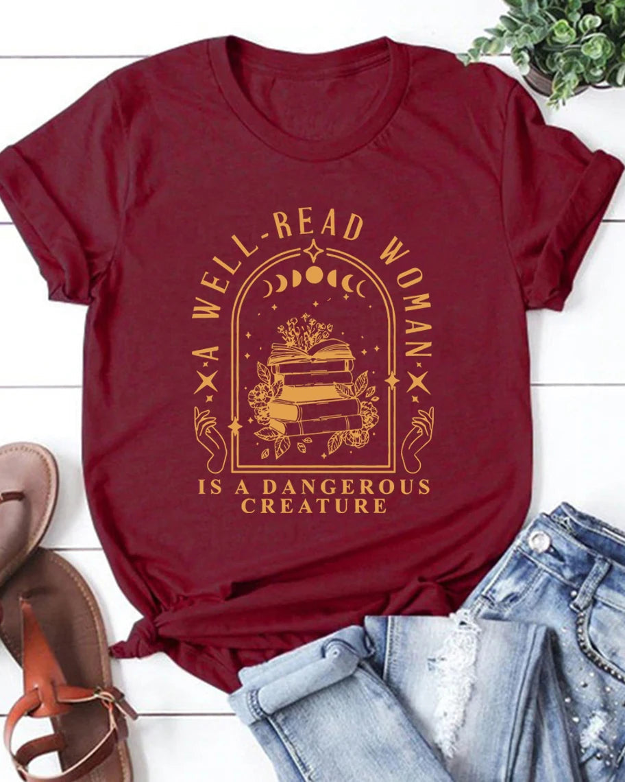 Literary Graphic Short Sleeve Tee