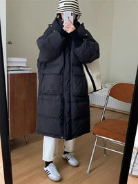 Oversized Long Parka Jacket with A Hood