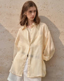 Casual Loose Single-Breasted Long-Sleeved Shirt