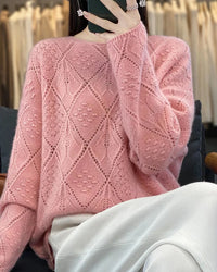 Crochet Hollow Knit Wool Sweater