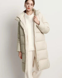 Women's Long Hooded Down Jacket