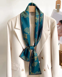 Women's Printed Silk Scarf & Shawl