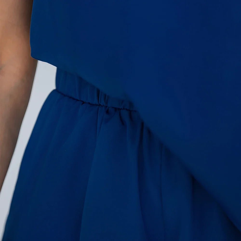 One Shoulder High Waist Short Playsuit