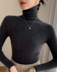 Cashmere Turtleneck Slim-Fit Pullover Sweater