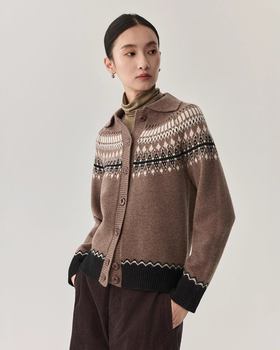 Sheep Wool Cardigan Sweater