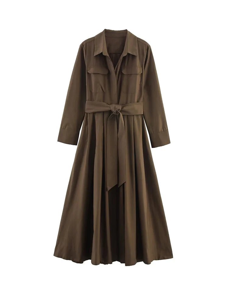 Shirt-Style Button-Down Dress