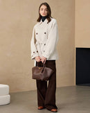 Short Casual Double-Faced Wool Coat